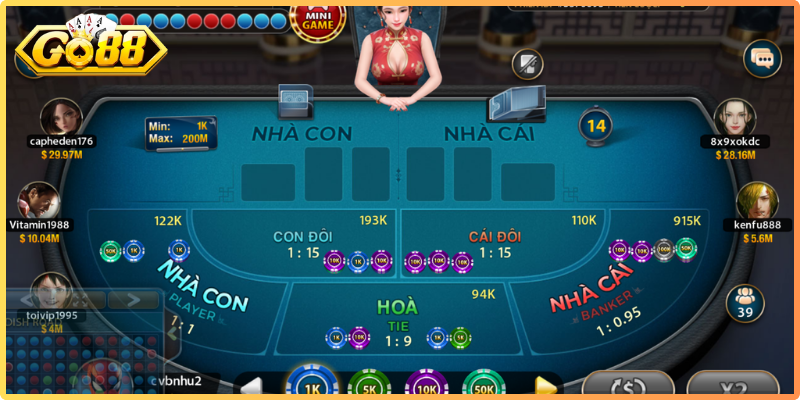 Baccarat Go88 - Trải Nghiệm Casino Đỉnh Cao, Thưởng Lớn 3 Quan sát xu hướng bàn cược để đưa ra nhận được chính xác
